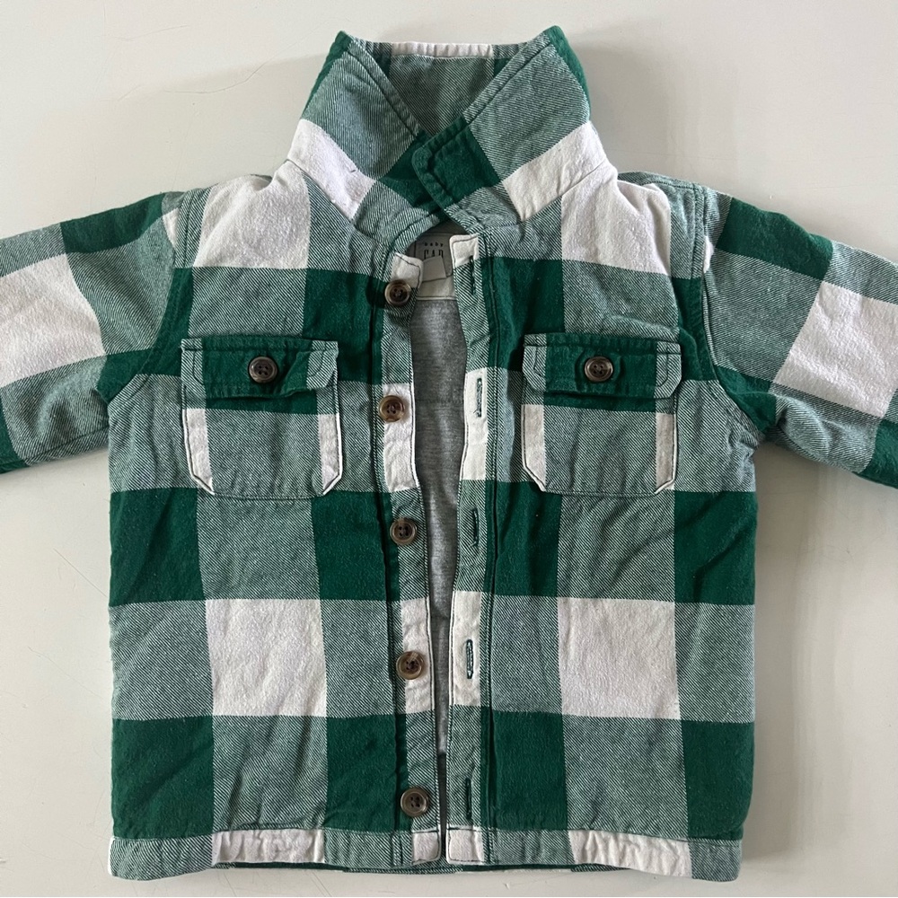 babyGap Plaid Shirt Jacket size 3T